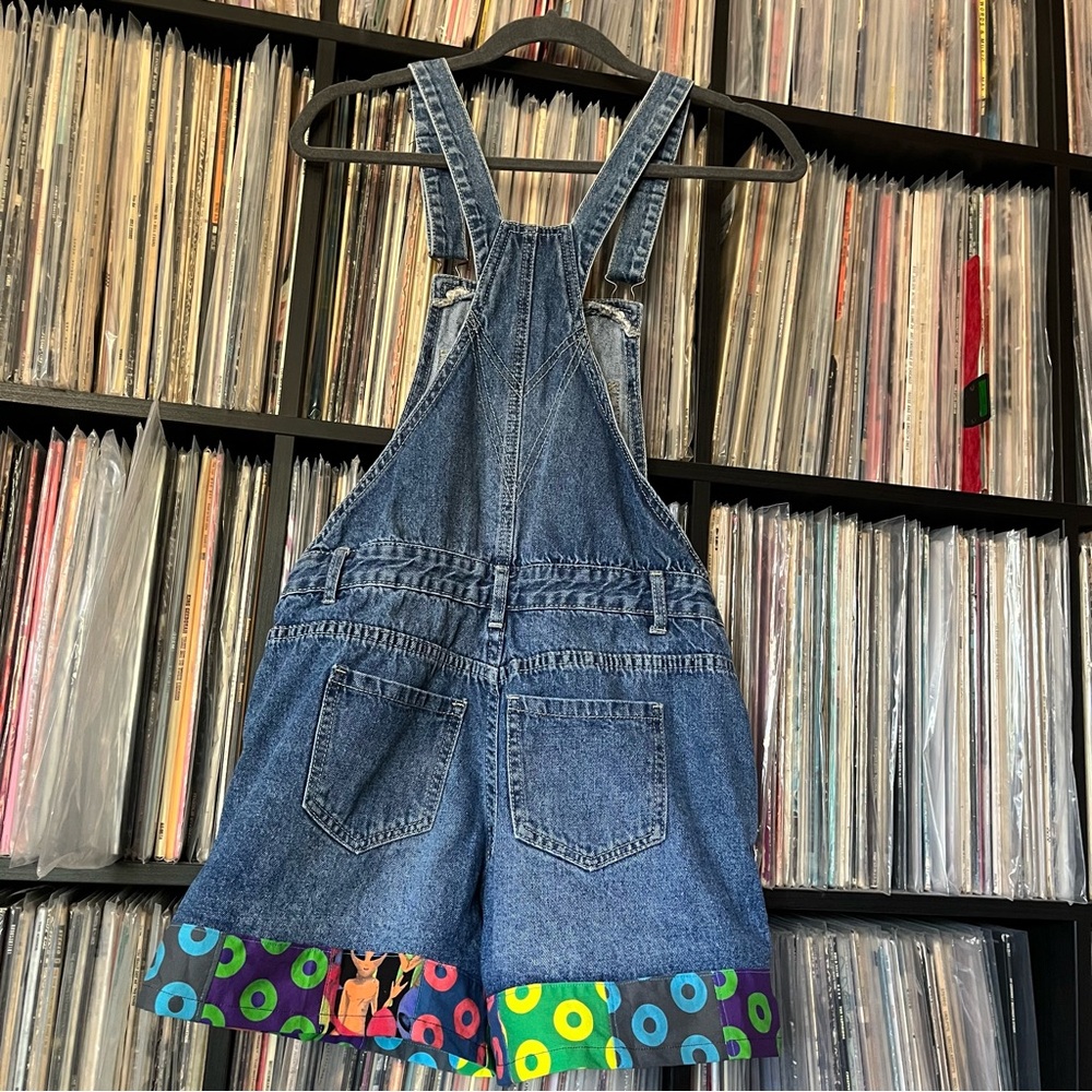 PHISH fishman donuts lizards alien patchwork overalls ⭕️⚡️♻️💙👾 - Picture 7 of 11